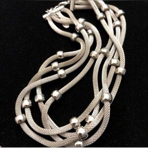 Bijoux Terner Multi Strand Mesh Necklace